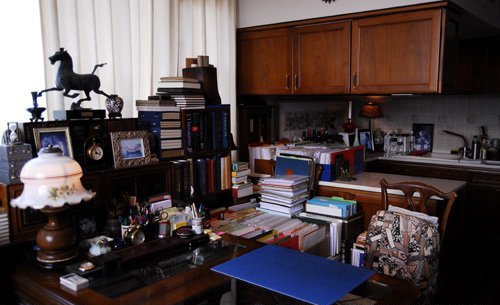 90平米如小型图书馆 鲁豫李敖的书房历险记