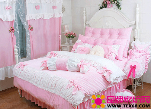 唯美韩式床品打造浪漫公主屋