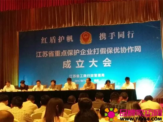 江苏省重点保护企业打假保优协作网成立大会