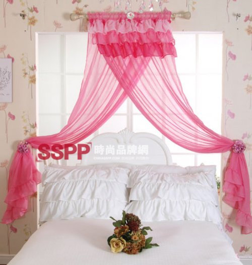 温柔细纱幔帐 营造卧室雅致风情(6)