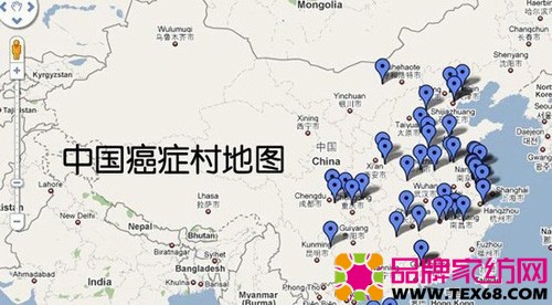 中国癌症村地图