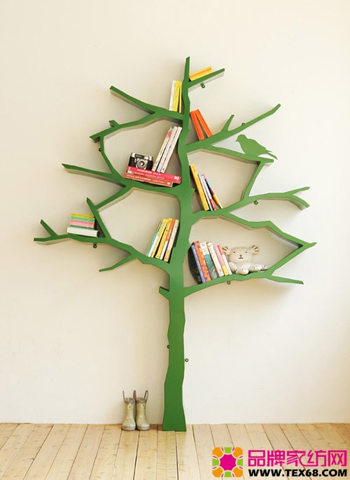 巧用创意书架装扮空间