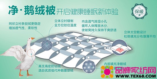 鹅绒被开启健康睡眠新体验