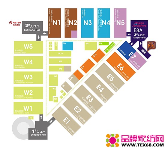 第二十二届中国国际家具生产设备及原辅材料展览会布置平面图