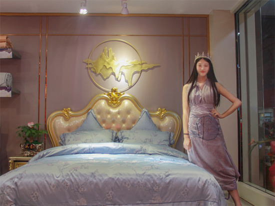 雨兰家纺闻香怡美系列模特展示